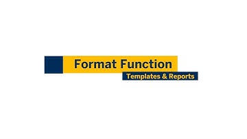 Tekla TekTalk - Format Function