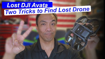 Two Tricks to Find Lost DJI Avata/FPV Drone