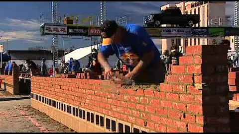 World brick laying championship 2012 LAS VEGAS - MIKE AMOR
