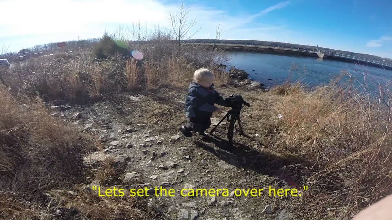 Father & son winter cat fishing trip. Take a kid fishing