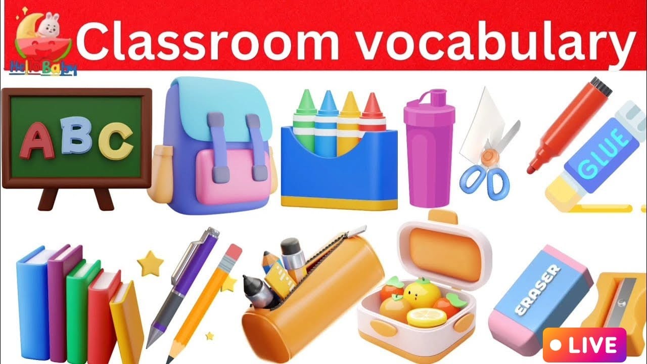 Life Skills & Daily Learning Live | Classroom Vocabulary, Good Habits, Kids Learning Video
