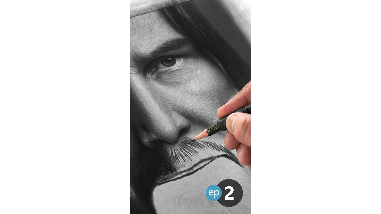 Step by step Realistic John Wick Drawing! (part-2)  
