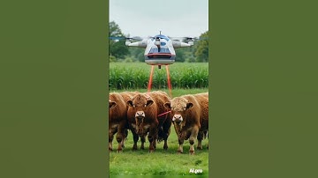 Drone Scanning Cows with Laser LiDAR  | Smart Farming Technology#CowScan #LaserLiDAR#DroneScan