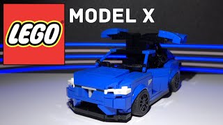 LEGO Tesla Model X | With WORKING Falcon wing doors