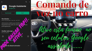 Comando de voz no carro vai viciar agora kkkk Google assistente enterterimento muito bom TOP mesmo