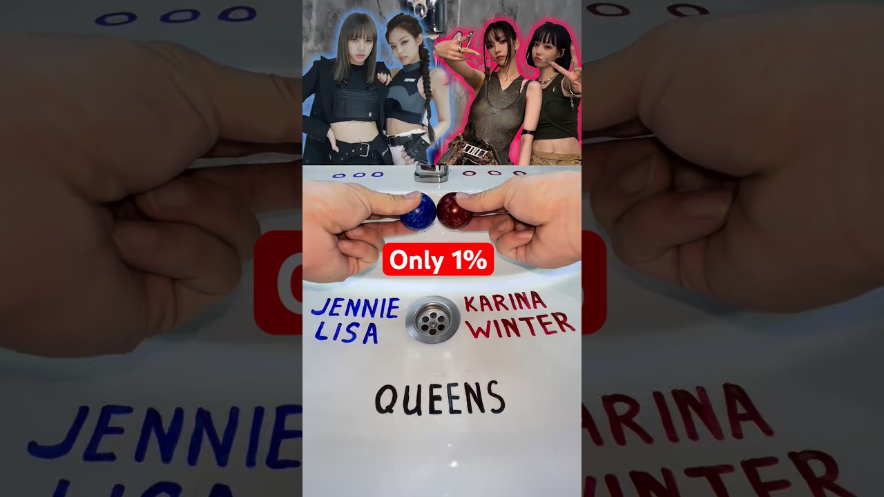 Jennie & Lisa or Karina & Winter? Who is your Queen? 👑 #kpop #blackpink #shorts