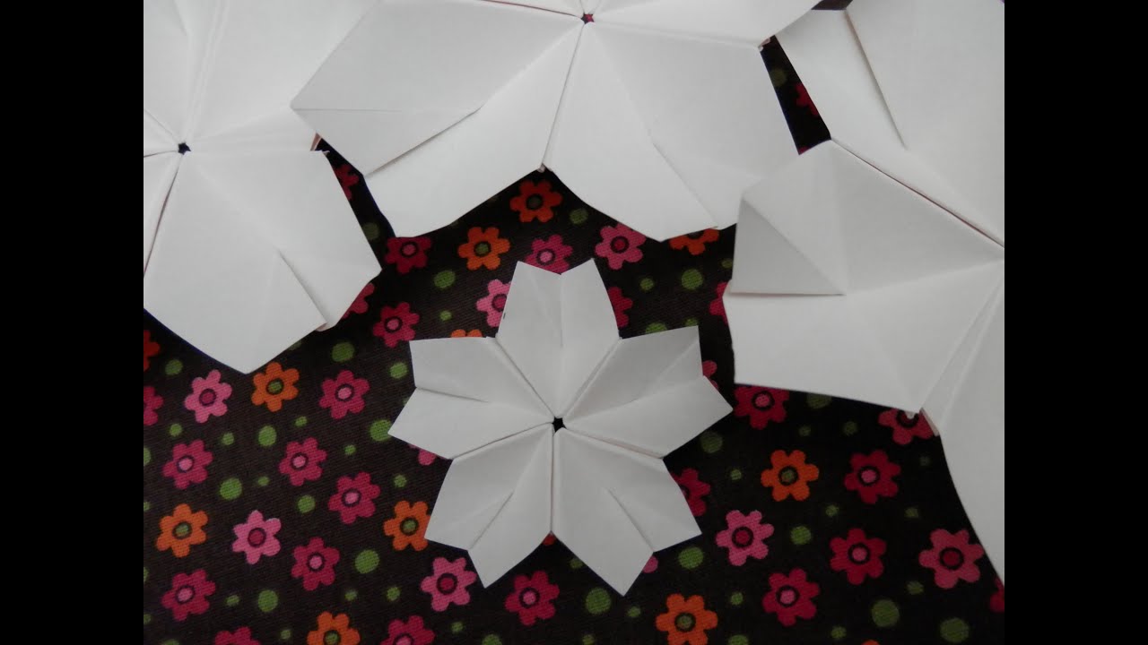 Origami flor de cerejeira - Sakura 2