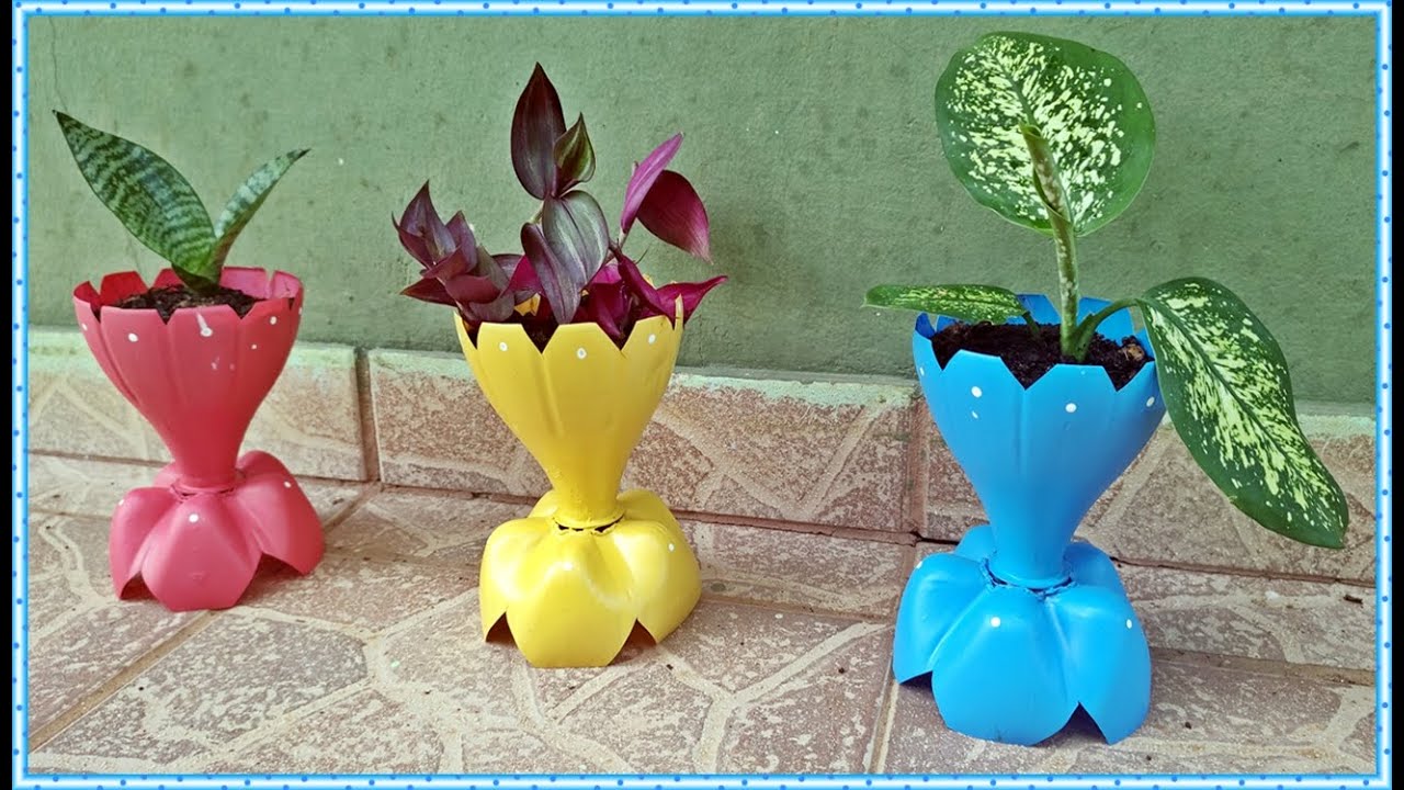 IDEIAS INCRÍVEIS - Vasos de Plantas | FEITOS DE GARRAFA PET ...