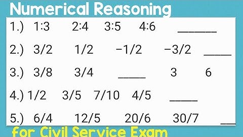 Number Series for Civil Service Exam | lumabas