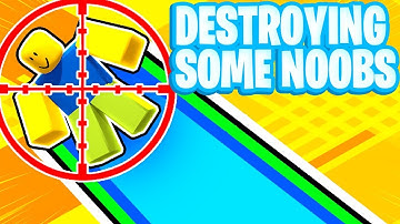 Destroying Some Noobs In Noob Smacker Simulator in Roblox