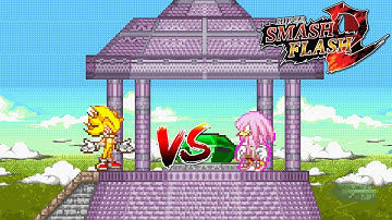 SSF2 Mods: Fleetway Super Sonic vs Hyper Knuckles