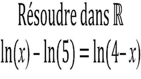 Équation avec ln - Terminale