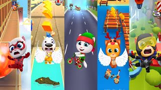 😹 Talking Tom Gold Run vs Hero Dash – Funniest Fails & Crazy Epic Moments 2026! 🔥 screenshot 1
