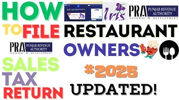 PRA Sales Tax Return Filing 2025: Easy Guide for Restaurant Owners!
