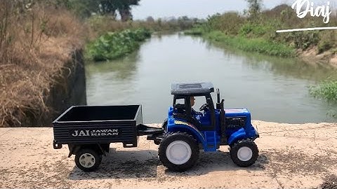 Eicher Tractor Stuck In Deep River Pulling Out By Jcb | Tractor Video | Jcb Video