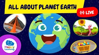 live all about planet earth landforms climates water and life for kids happylearningeng