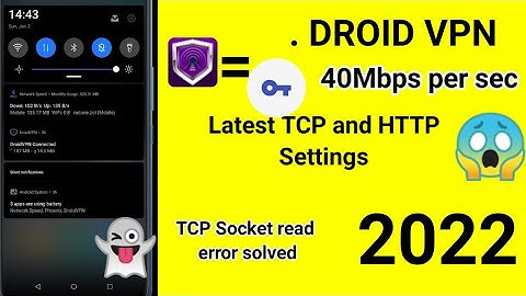 Droid VPN latest TCP and HTTP settings||  Fast and Stable