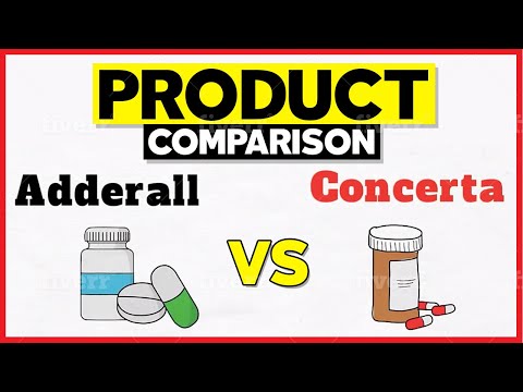 Vidéo: Concerta Vs Adderall: Une Comparaison Côte à Côte