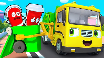 Xe chở rác chăm chỉ | Bài hát xe chở rác | Nhạc thiếu nhi vui nhộn | BabyBus