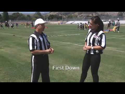 High School Football Referee Signals Chart