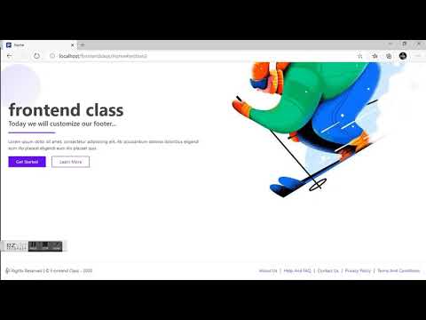 4 Footer designs PHPRad Frontend