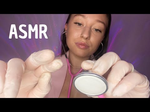 ASMR FRANCAIS - (ROLEPLAY) 💗 UNE DOUCE INFIRMIÈRE t'examine et prend soin de toi (Face touching) 💉