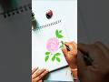Easy Rose Drawing #Shorts #creativecraftschool #youtubeshorts #art #drawing #easy #kids