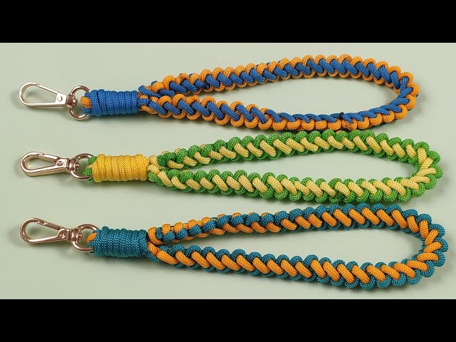 Paracord Keychain / Easy Macrame Lanyard / Macrame Wristlet