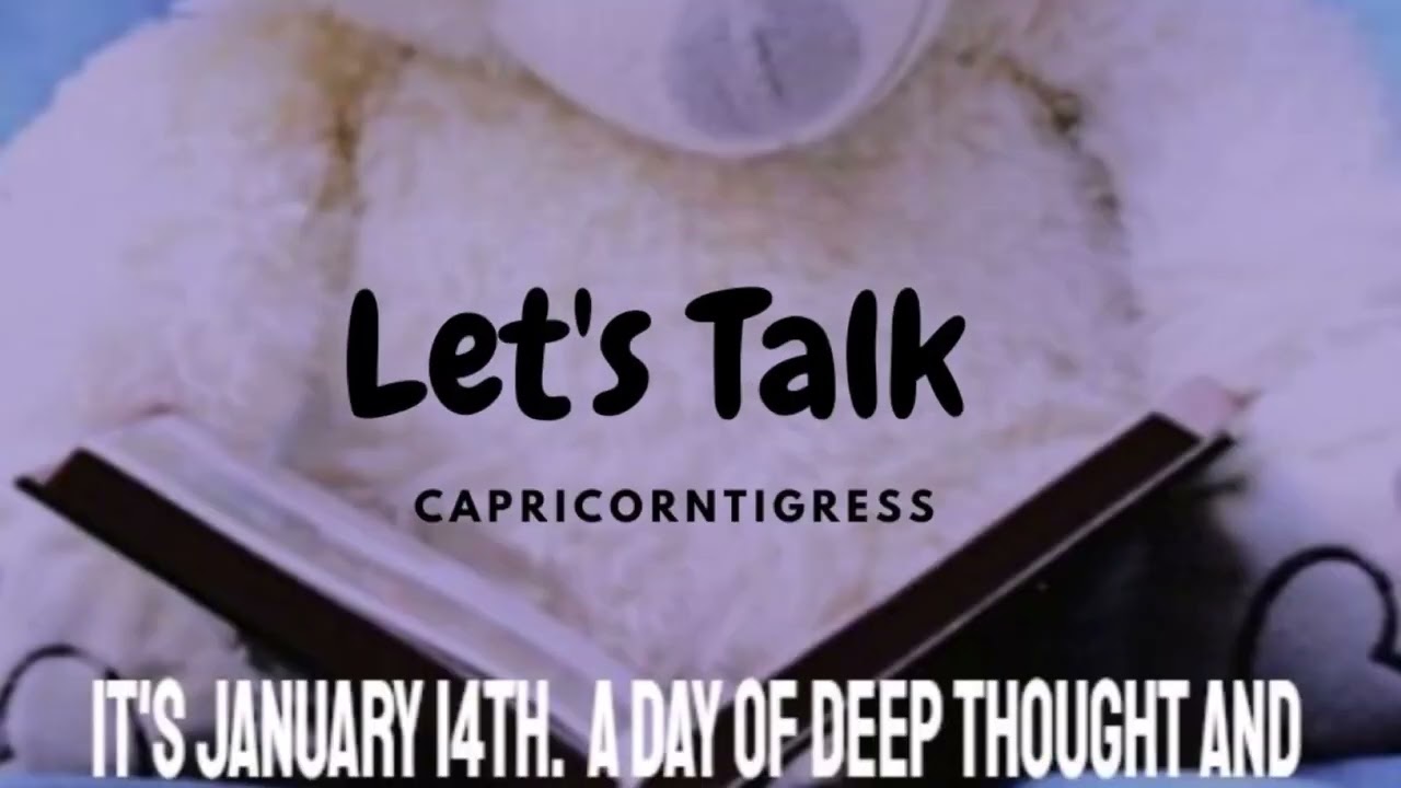January 14th - Special Message - Let's Talk
