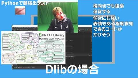 PythonでOpenCVとDlibを使って顔検出テスト