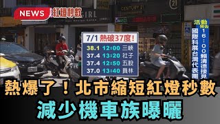 【熱搜新聞】熱爆了！北市縮短紅燈秒數　減少機車族曝曬｜民視新聞｜