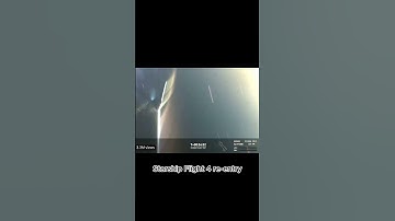 Sped up video of Starship Flight 4 re-entry #starship #starship4