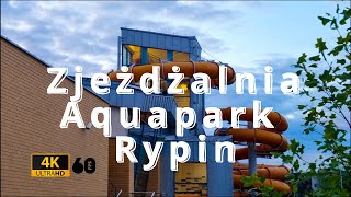 Aquapark Rypin Zjeżdżalnia Pomarańczowa Waterslide POV