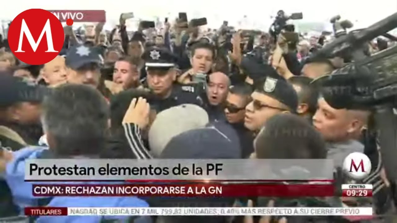 Policías federales vs Guardia Nacional: protestan y agreden a coordinadora