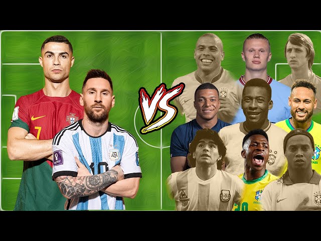 Maradona Vs Ronaldinho Vs Pele Vs Ronaldo Nazario