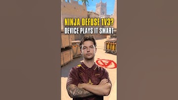 DEVICE THE NINJA! Clutch 1v3 with a sneaky defuse in the smoke!