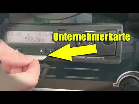 Digitacho Tachograph Tacho auf Unternehmen Unternehmerkarte Unternehmenskarte sperren