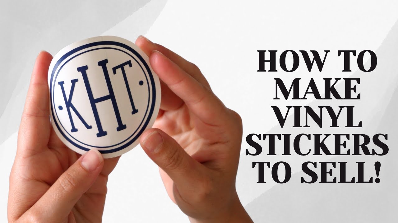 How to make a vinyl sticker decal to sell!: Making Money with Your