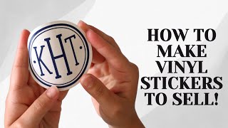 How to make a vinyl sticker decal to sell!: Making Money with Your Silhouette Cutting Machine