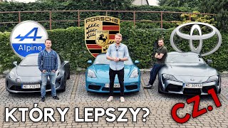 Porsche 718 Boxster, Alpine A110S, Toyota Supra - pojedynek trzech podejść (cz. 1.)