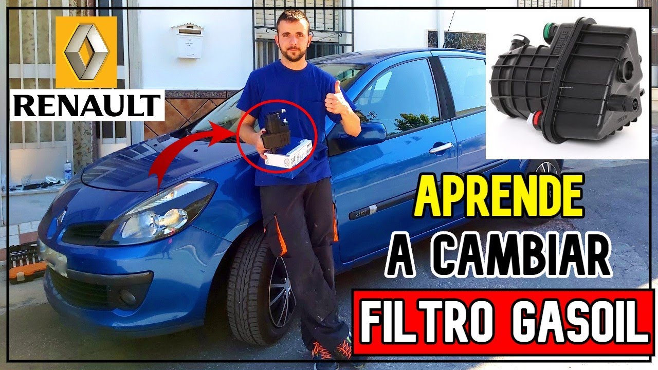 CAMBIAR FILTRO DE COMBUSTIBLE 🔧 RENAULT CLIO TUTORIAL DETALLADO