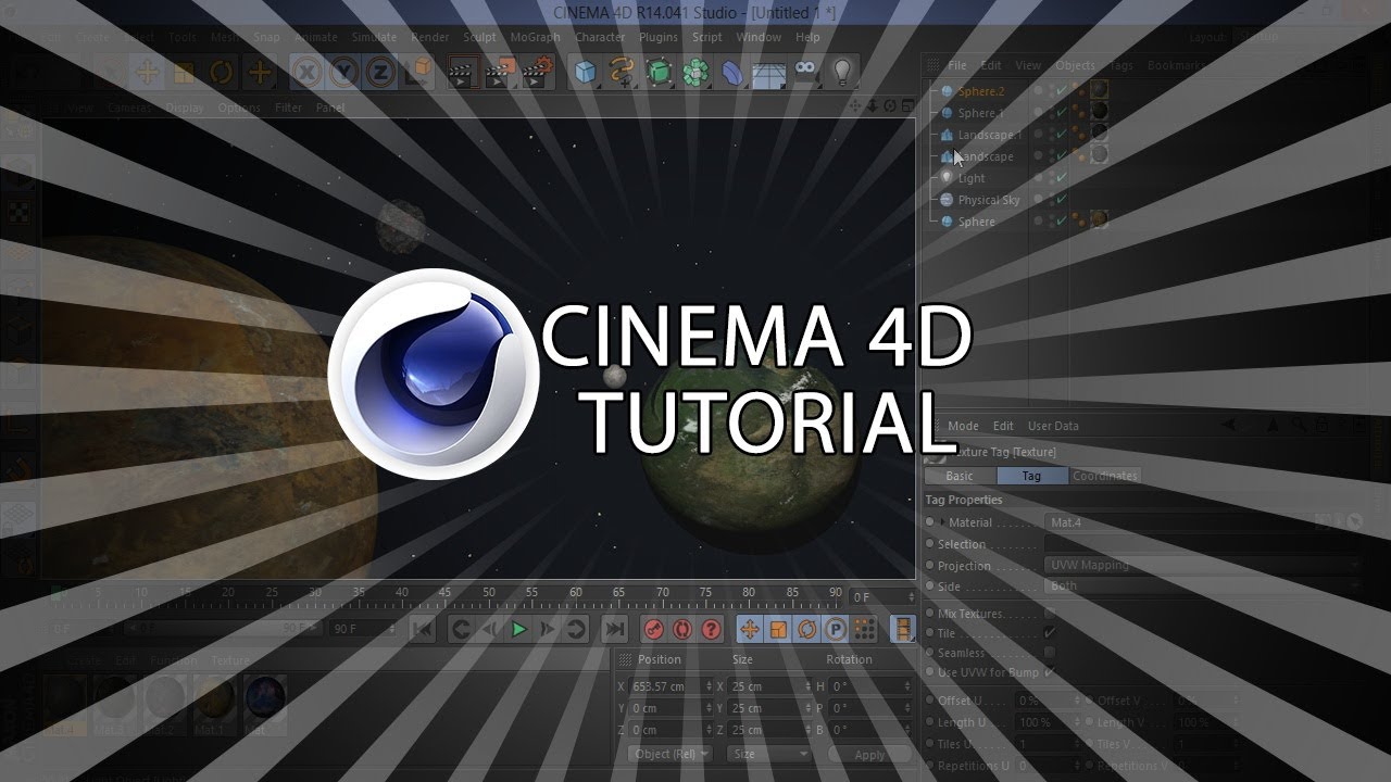 C4D Tutorial #2 | Making A Space Scene - YouTube