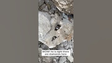 There are a lot of diamonds here #crystals  #rock  #hunting  #diamond #shorts