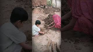 Cow Dung Cake , Kande Uple Making With Dadi