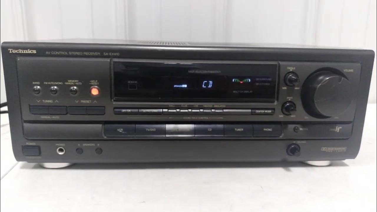 Technics Av Control Stereo Receiver Sa-EX410 Sound Test! - YouTube