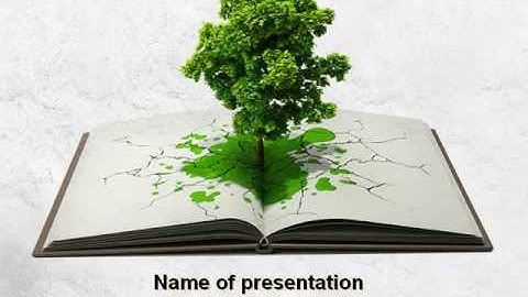 Tree of Knowledge PowerPoint Template by PoweredTemplate.com