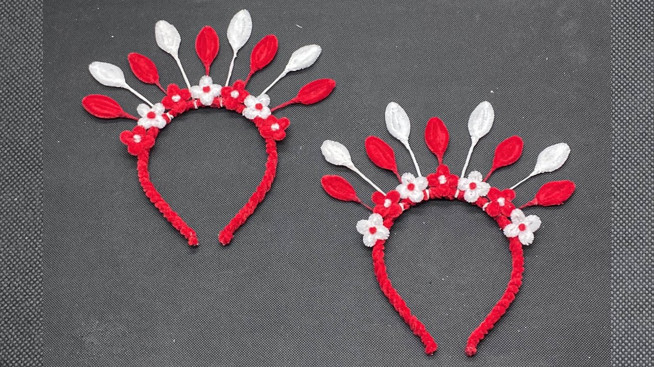DIY | Tutorial Membuat Bando Kawat Bulu Merah Putih Untuk Hari Kemerdekaan