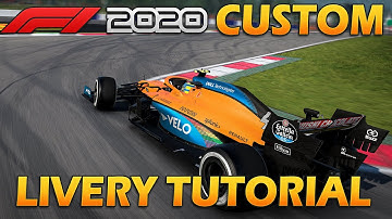 F1 2020 CUSTOM LIVERY TUTORIAL!!!!!