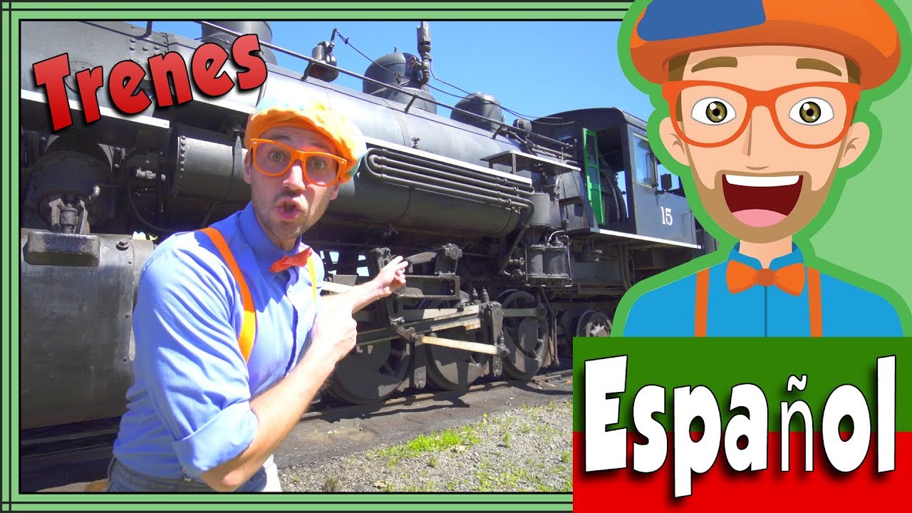 Trenes Infantiles con Blippi Español | Viaje en el Tren a Vapor