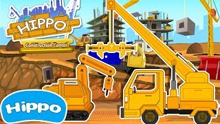 Hippo 🌼Construction machines 🌼 Welding robot and crane 🌼 Cartoon game for kids screenshot 2